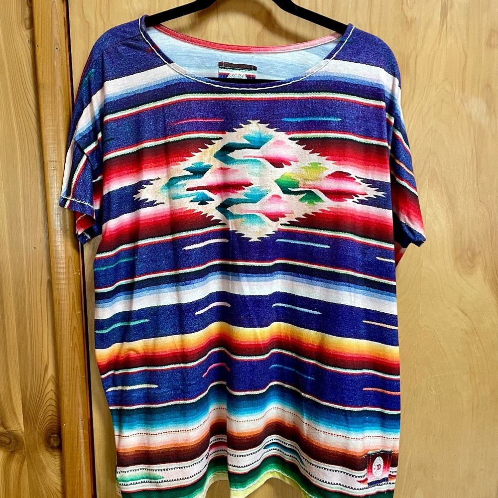 Double D Ranch Serape Style S/S Top